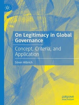cover image of On Legitimacy in Global Governance